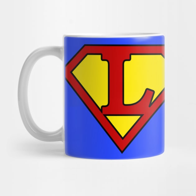 Superhero Symbol Letter L by NextLevelDesignz